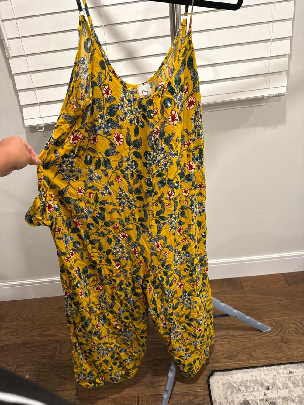 Yellow Floral Women's Jumpsuit